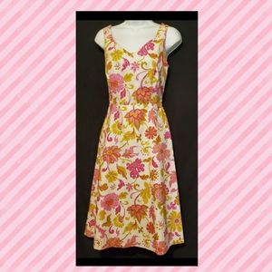 BODEN Floral Sleeveless Dress 10 R